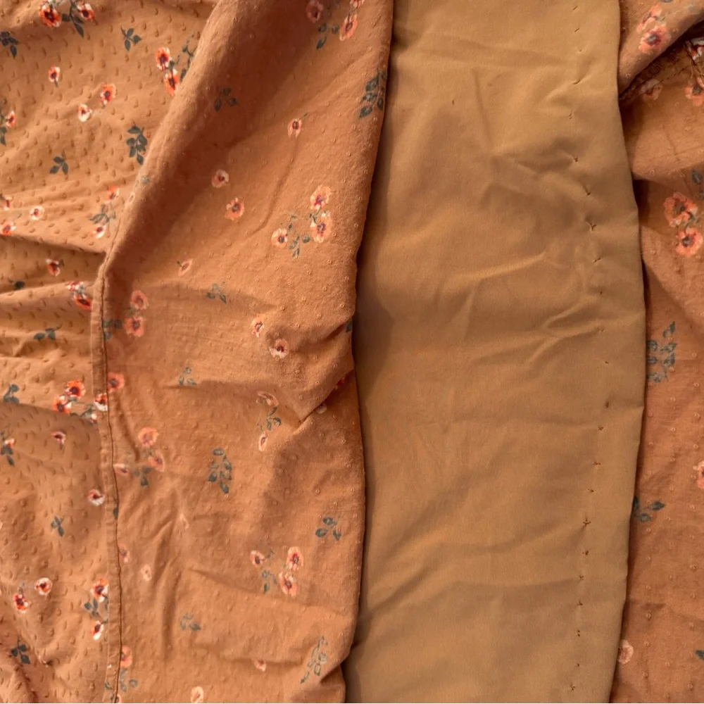 Arula tan with floral print Floral Puff Sleeve Dress in size large/xl - Picture 12 of 15